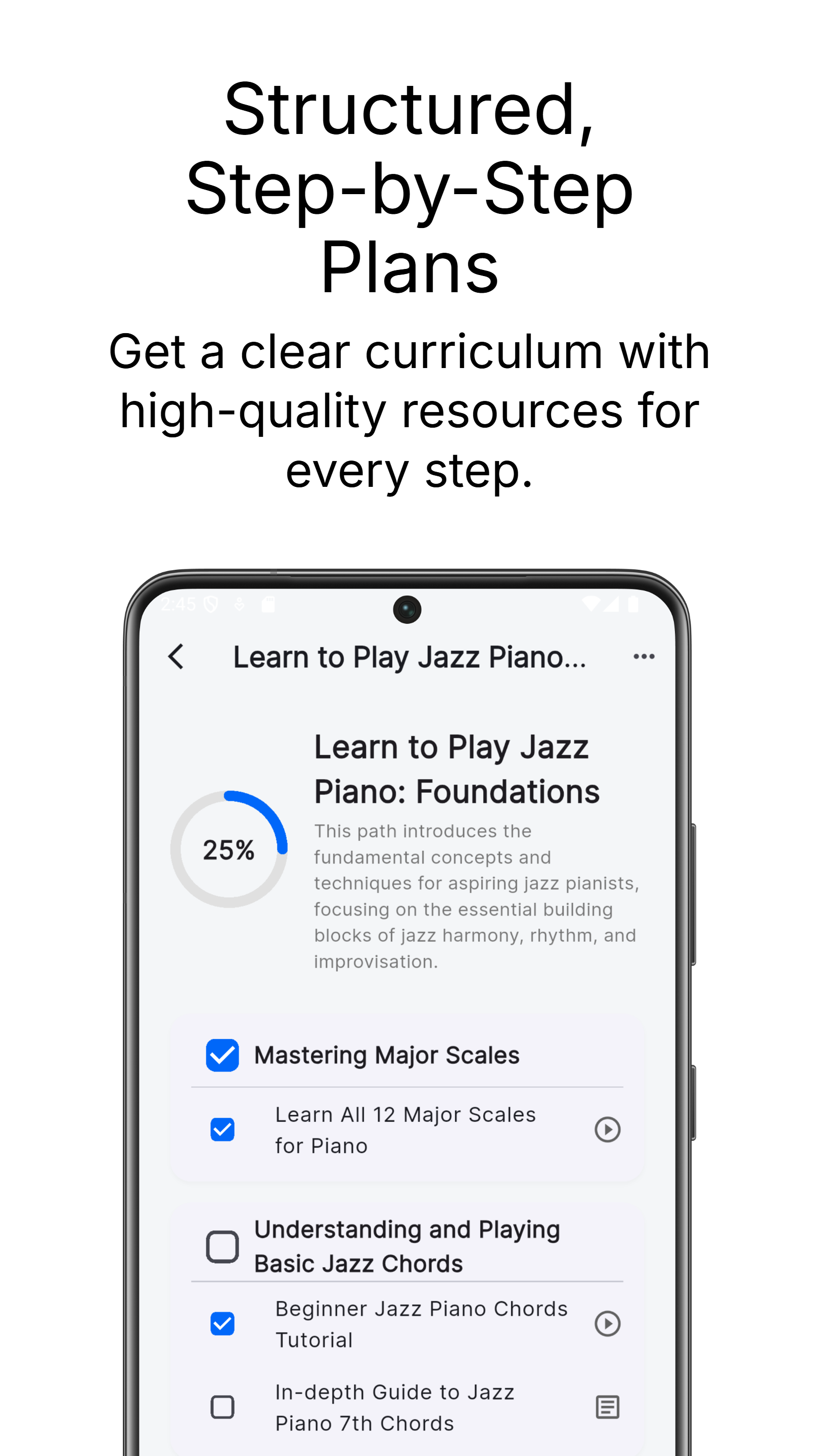 Illustration of a learning path