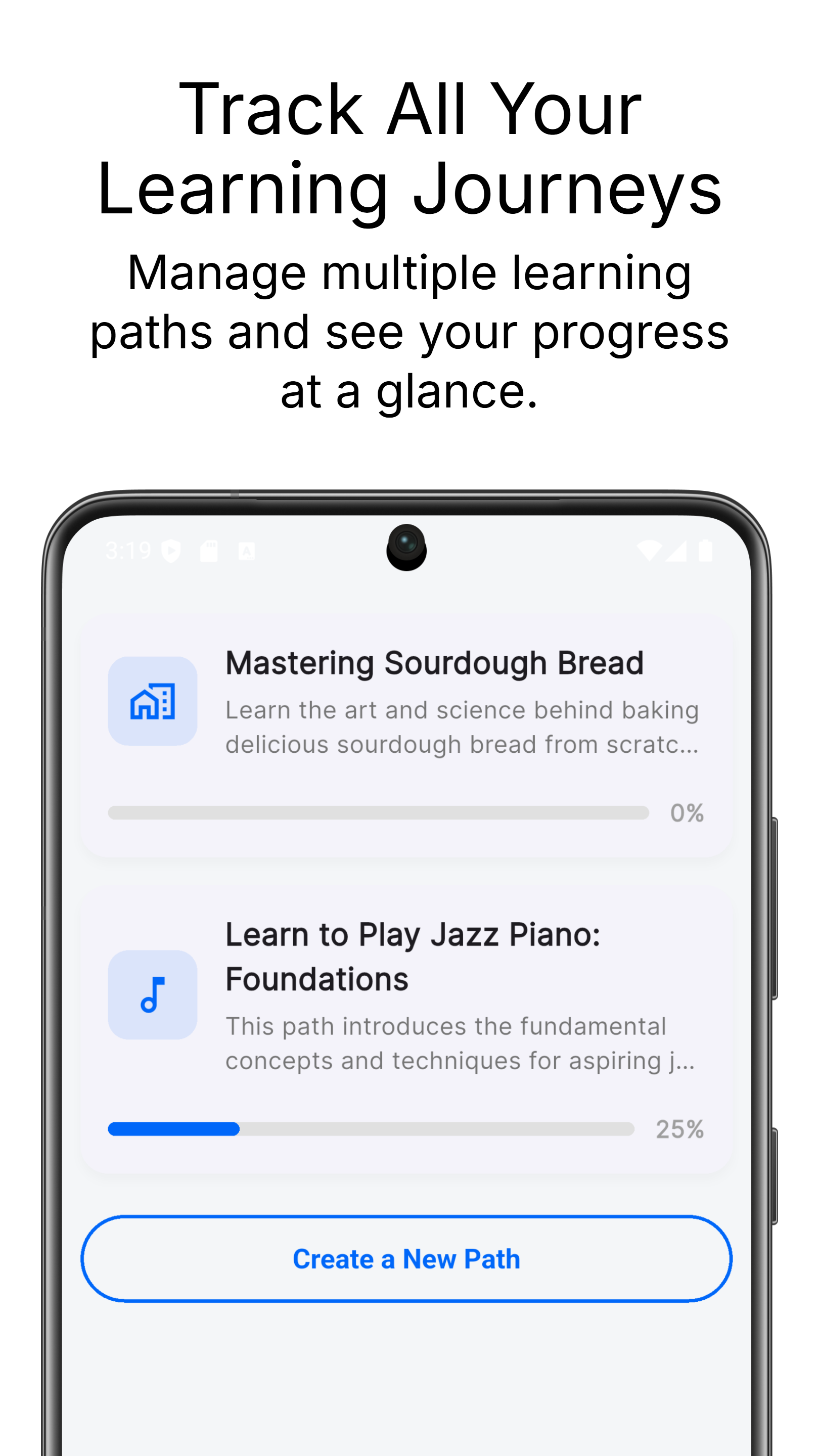 Illustration of tracking progress